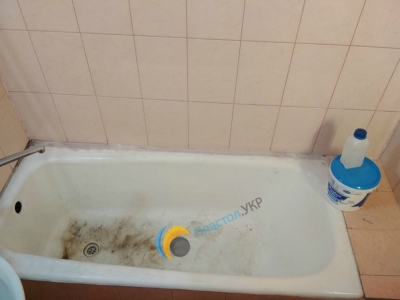 Восстановление чугунной ванны акрилом в Сторожинце